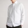 Ted Baker Men White Sonikk Long Sleeve Tonal Poplin Shirt 1 Ted Baker Men White Sonikk Long Sleeve Tonal Poplin Shirt -Ted Baker Shop T86656s