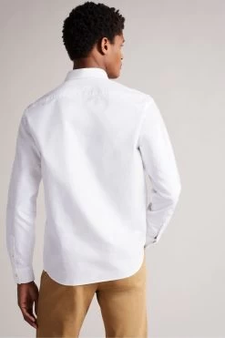 Ted Baker Paplet White Long Sleeve Oxford Shirt 7 Ted Baker Paplet White Long Sleeve Oxford Shirt -Ted Baker Shop T98506s2