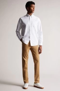 Ted Baker Paplet White Long Sleeve Oxford Shirt 8 Ted Baker Paplet White Long Sleeve Oxford Shirt -Ted Baker Shop T98506s3