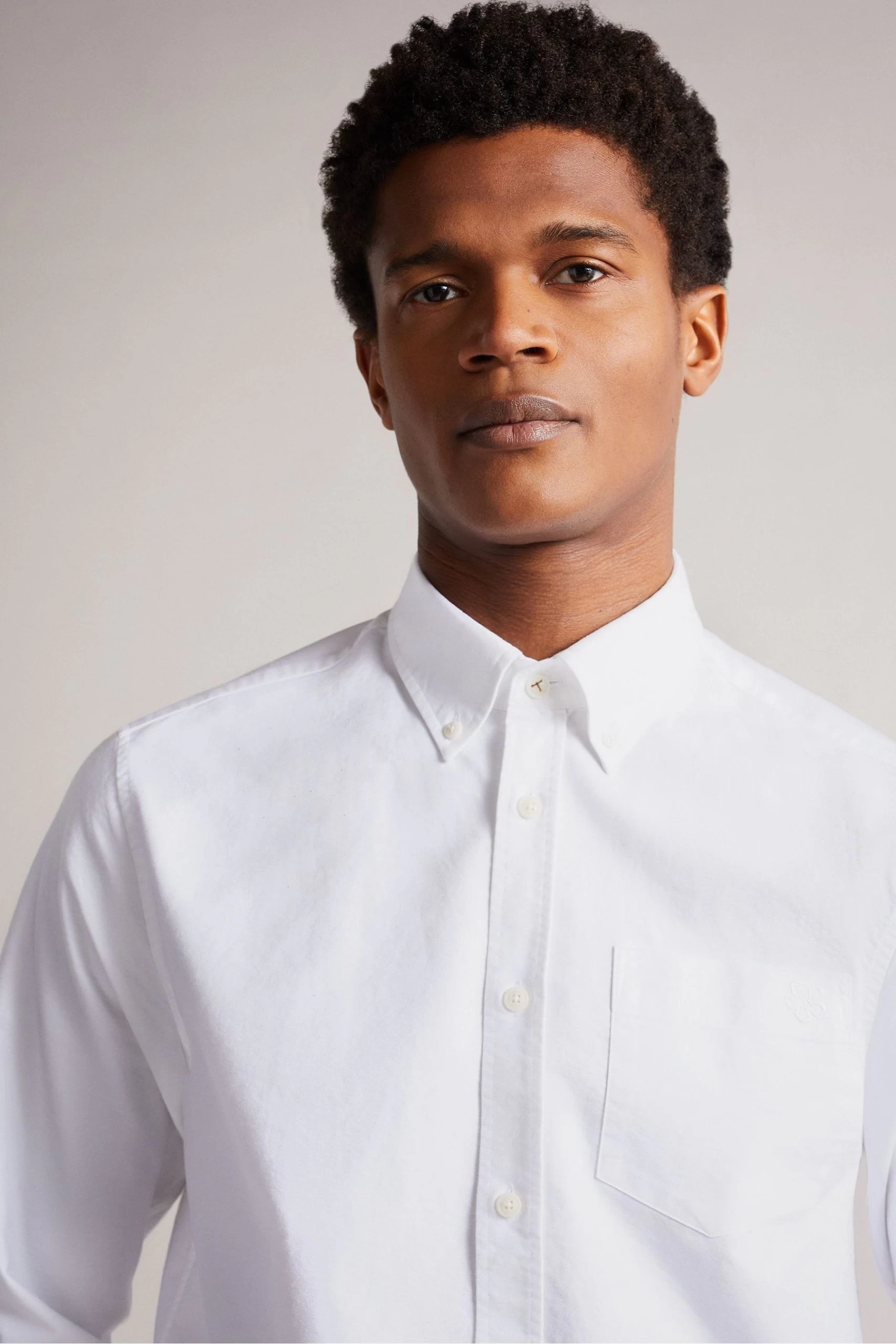 Ted Baker Paplet White Long Sleeve Oxford Shirt 6 Ted Baker Paplet White Long Sleeve Oxford Shirt - Image 4