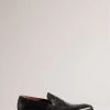 Ted Baker Antoinn Black Crocodile Effect Leather Formal Loafers -Ted Baker Shop U11710s