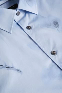 Ted Baker Louth Sky Blue Long Sleeve Photographic Print Shirt -Ted Baker Shop U11762s7