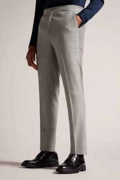 Ted Baker Grey Luccat Slim Fit Elasticated Trousers