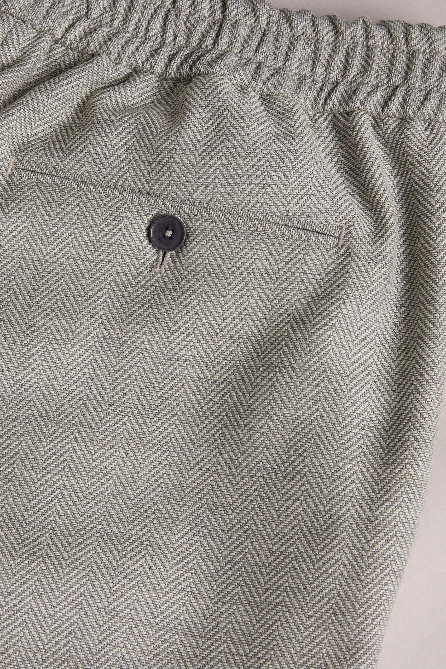 Ted Baker Grey Luccat Slim Fit Elasticated Trousers 7 Ted Baker Grey Luccat Slim Fit Elasticated Trousers - Image 5