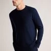 Ted Baker Blue Dartell Long Sleeved Regular T Stitched Crew Neck T-Shirt 2 Ted Baker Blue Dartell Long Sleeved Regular T Stitched Crew Neck T-Shirt -Ted Baker Shop U12249s