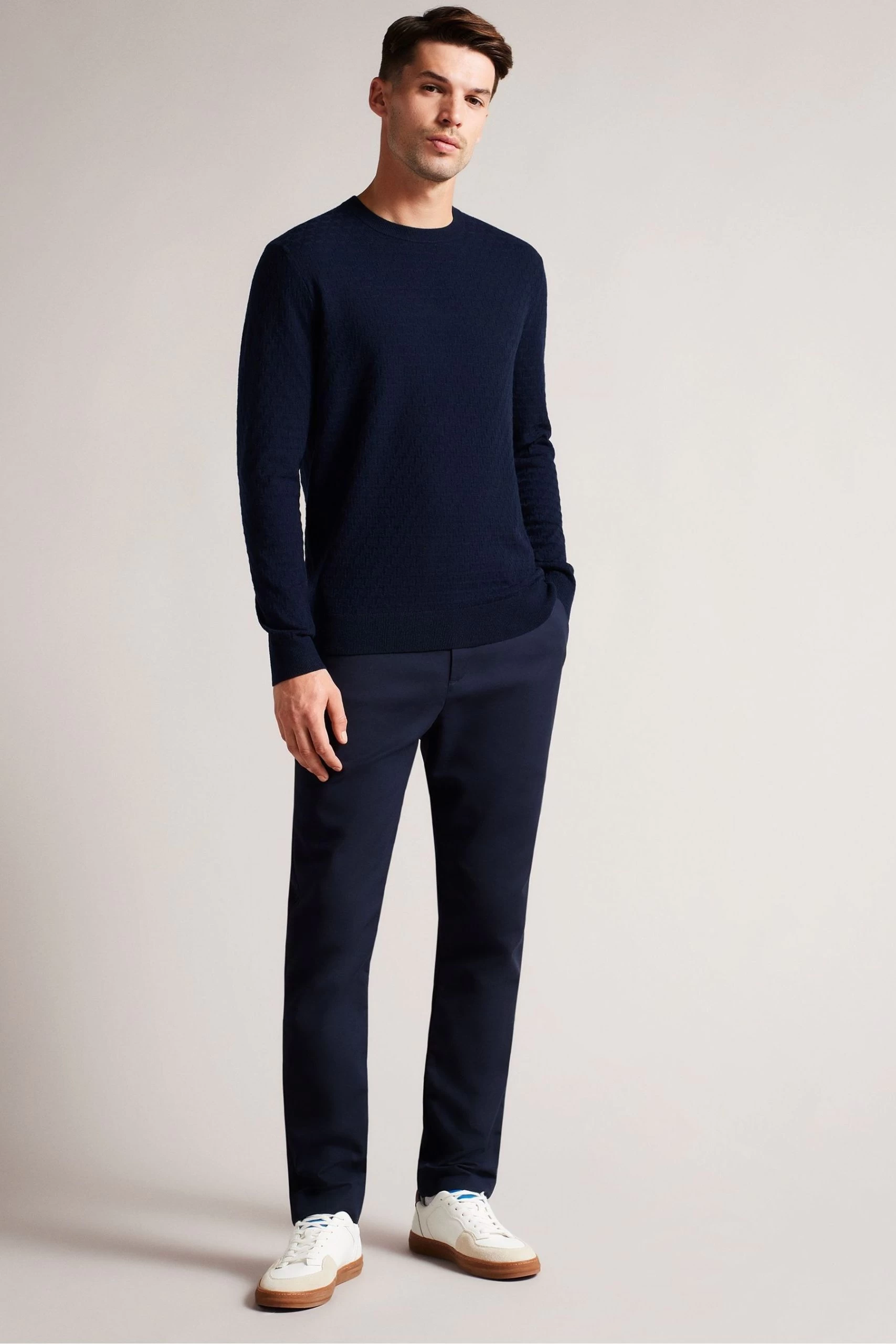 Ted Baker Blue Dartell Long Sleeved Regular T Stitched Crew Neck T-Shirt 4 Ted Baker Blue Dartell Long Sleeved Regular T Stitched Crew Neck T-Shirt - Image 2