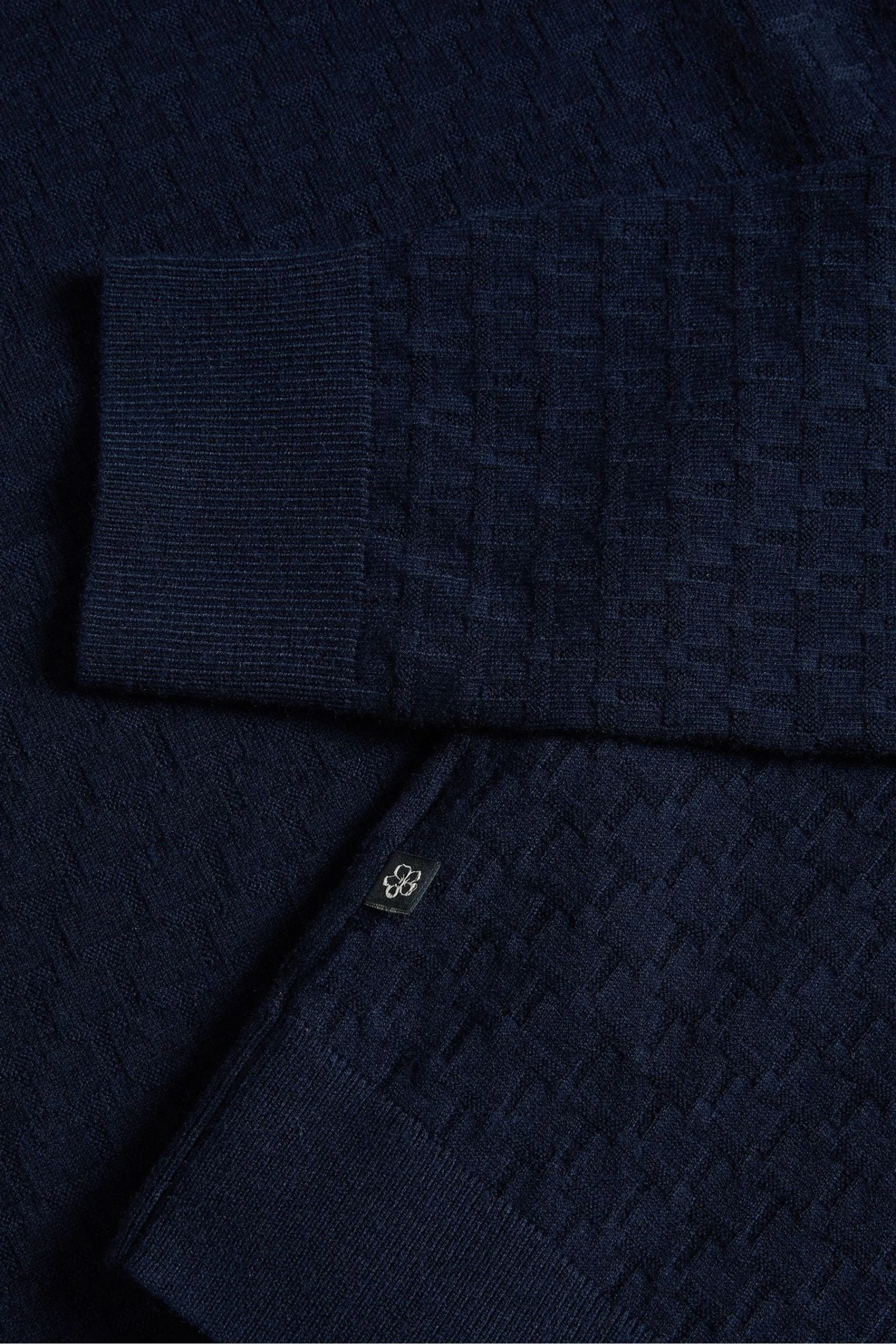 Ted Baker Blue Dartell Long Sleeved Regular T Stitched Crew Neck T-Shirt 6 Ted Baker Blue Dartell Long Sleeved Regular T Stitched Crew Neck T-Shirt - Image 4