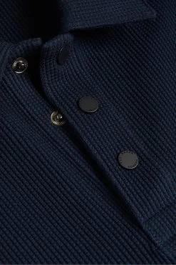 Ted Baker Blue Bute Short Sleeved Regular Fit Textured Polo 11 Ted Baker Blue Bute Short Sleeved Regular Fit Textured Polo -Ted Baker Shop U12250s5