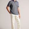 Ted Baker Blue Ellerby Short Sleeved Regular Striped Polo Shirt 2 Ted Baker Blue Ellerby Short Sleeved Regular Striped Polo Shirt -Ted Baker Shop U12252s