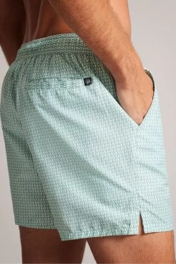 Ted Baker Green Popov Geometric Swimshorts -Ted Baker Shop U12258s4