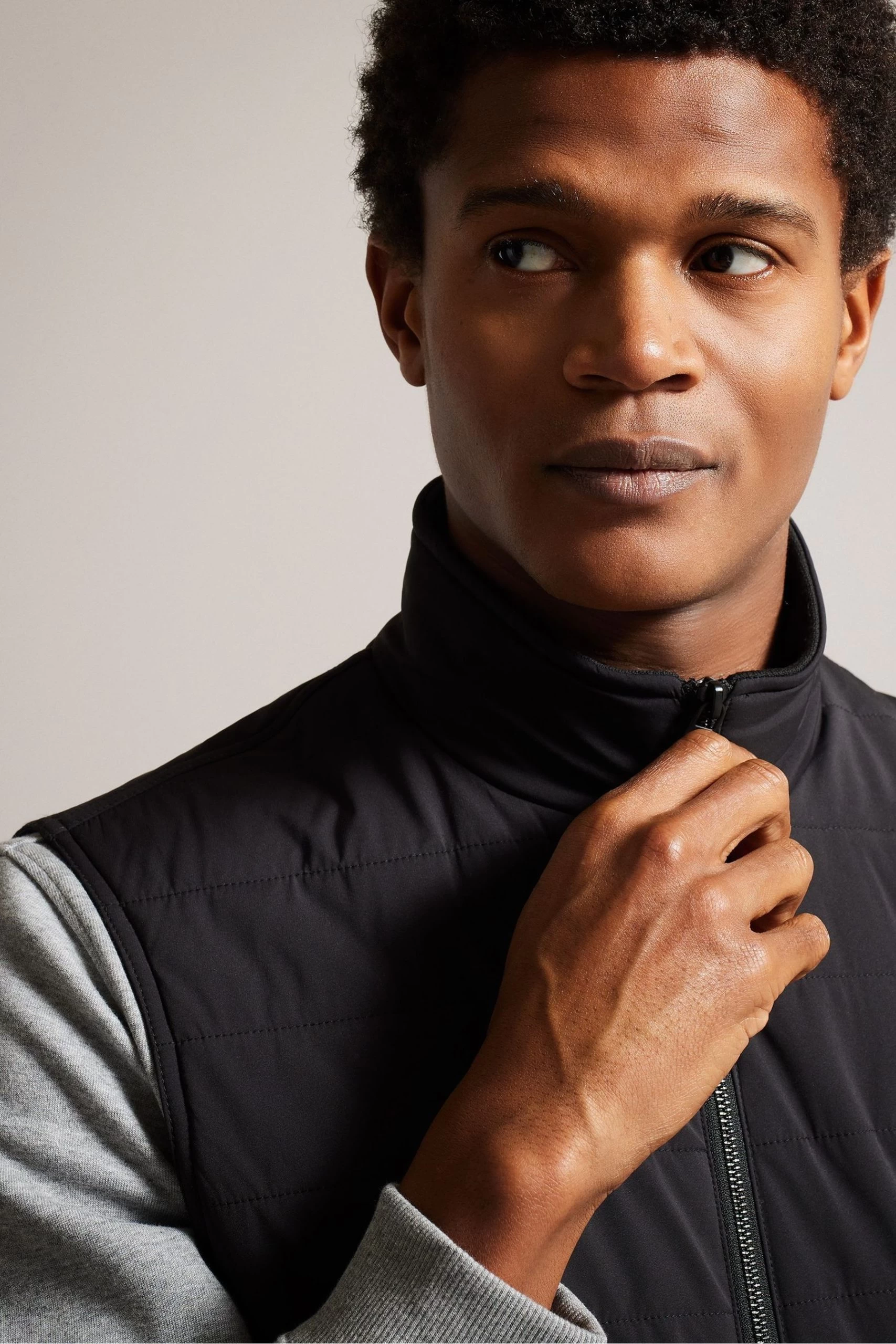 Ted Baker Oveta Black Quilted Nylon Gilet 6 Ted Baker Oveta Black Quilted Nylon Gilet - Image 4