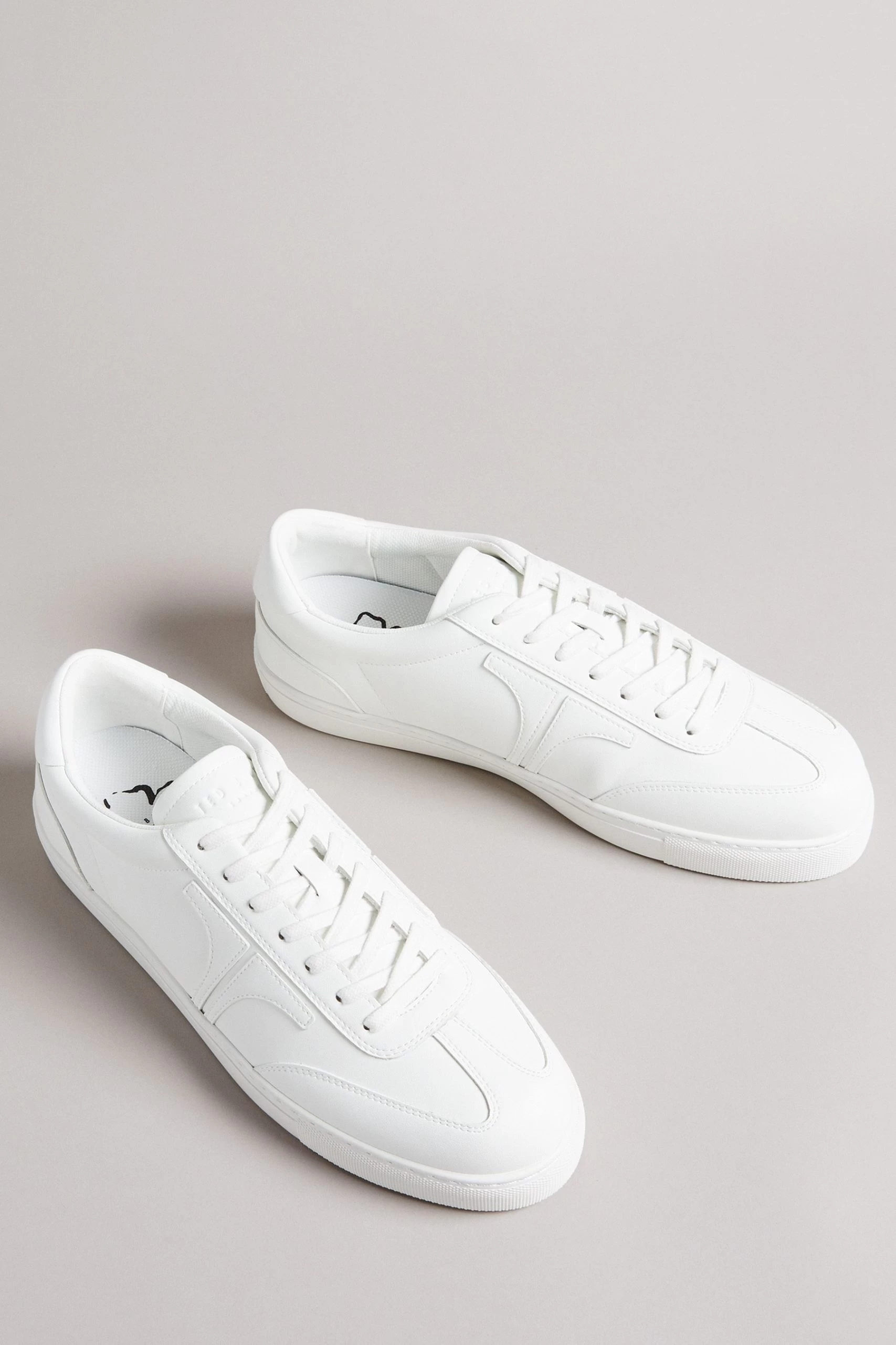 Ted Baker Robertt White Retro Leather Sneakers 4 Ted Baker Robertt White Retro Leather Sneakers - Image 2