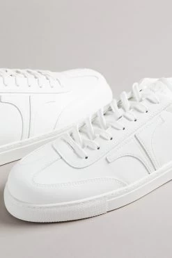 Ted Baker Robertt White Retro Leather Sneakers 8 Ted Baker Robertt White Retro Leather Sneakers -Ted Baker Shop U16240s3