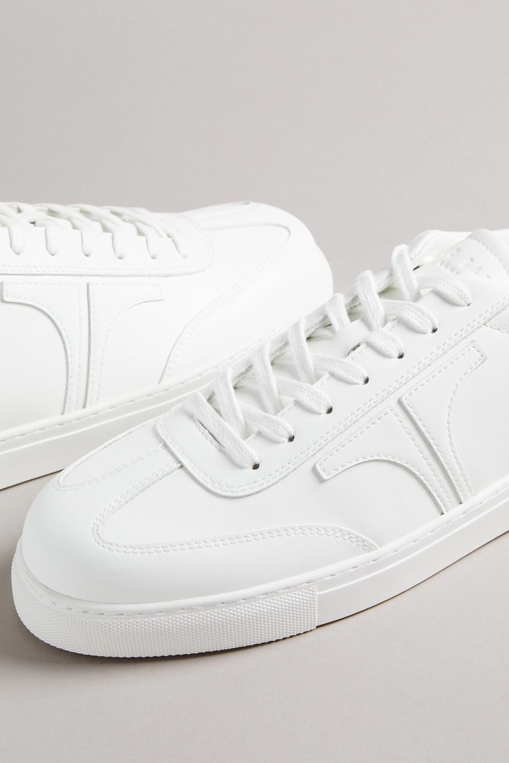 Ted Baker Robertt White Retro Leather Sneakers 5 Ted Baker Robertt White Retro Leather Sneakers - Image 3