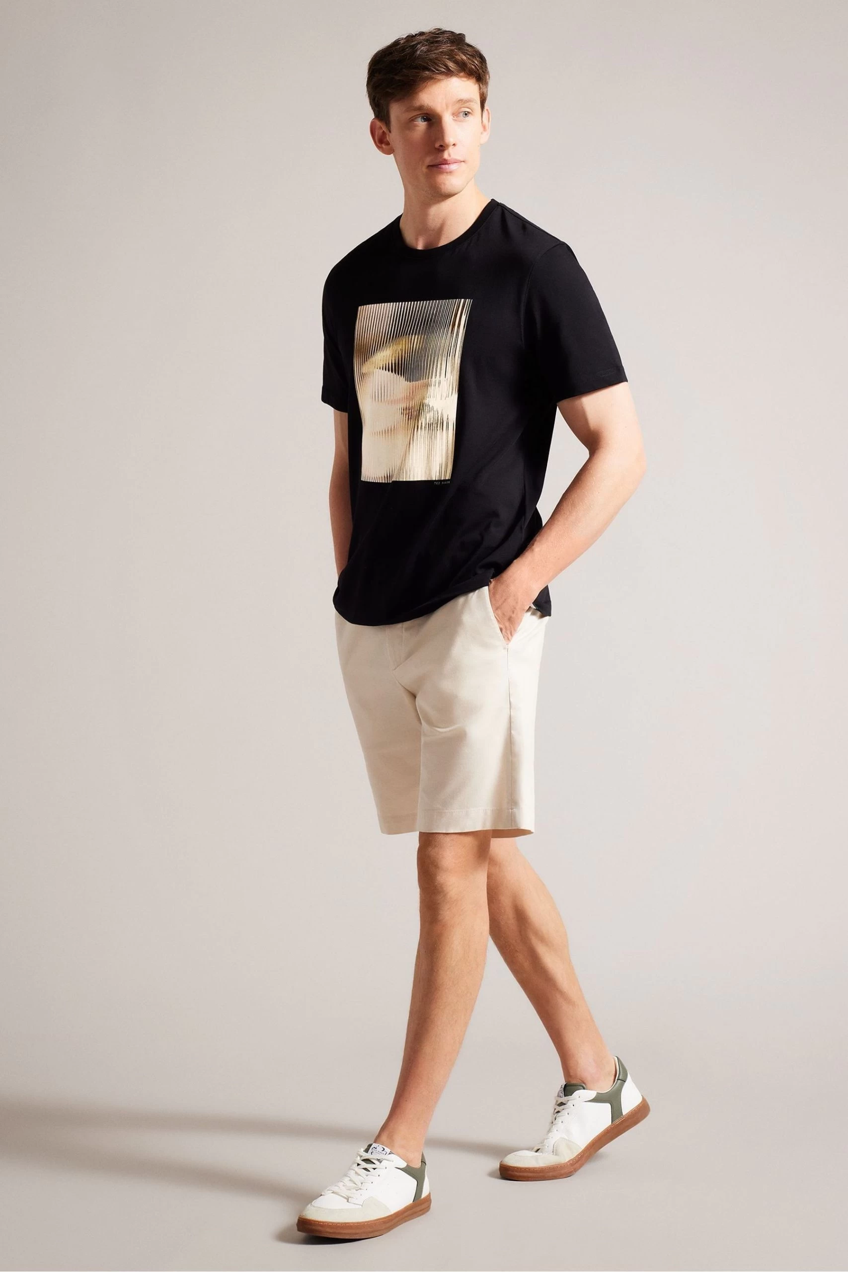 Ted Baker Species Regular Printed Black T-Shirt 5 Ted Baker Species Regular Printed Black T-Shirt - Image 3