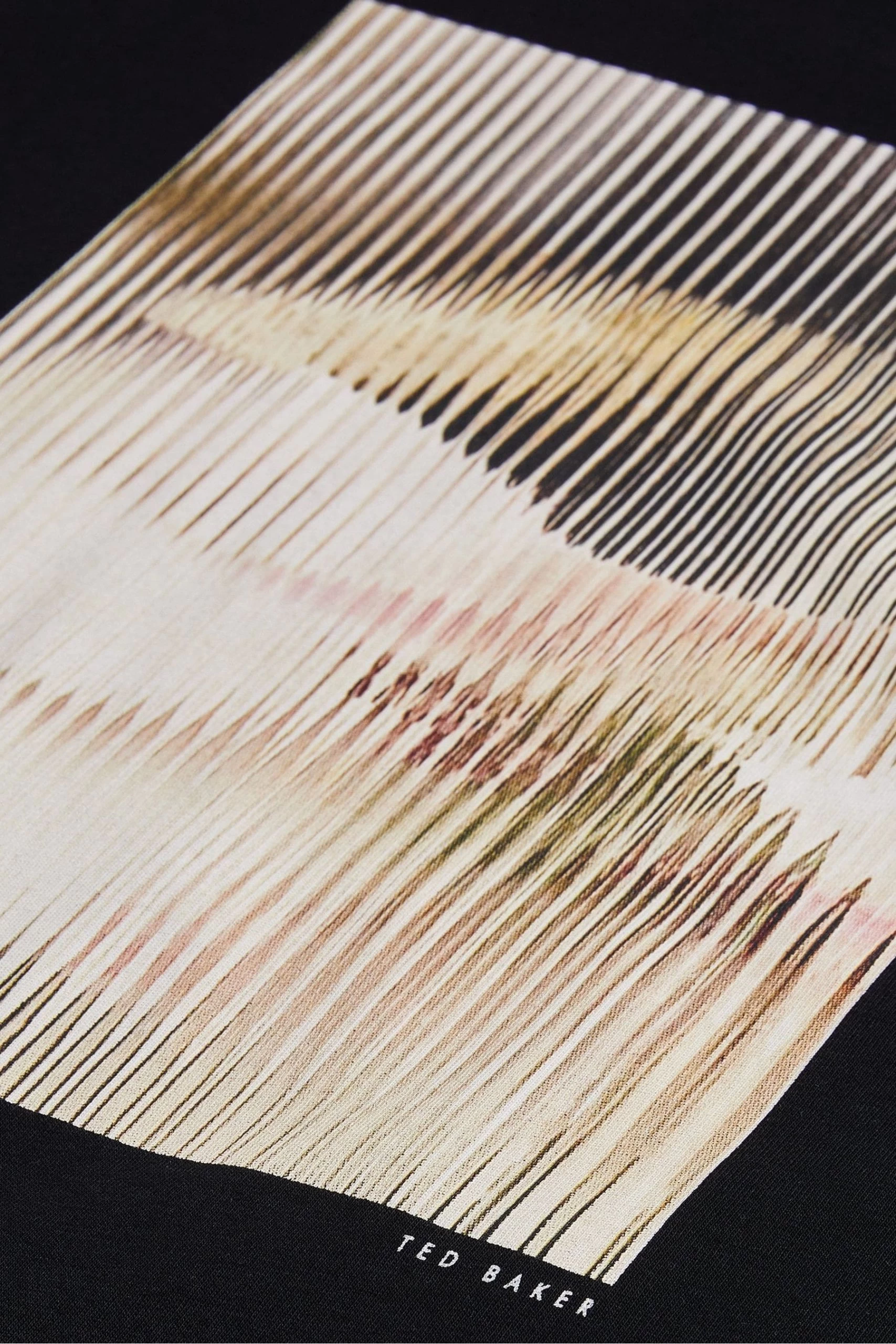 Ted Baker Species Regular Printed Black T-Shirt 7 Ted Baker Species Regular Printed Black T-Shirt - Image 5