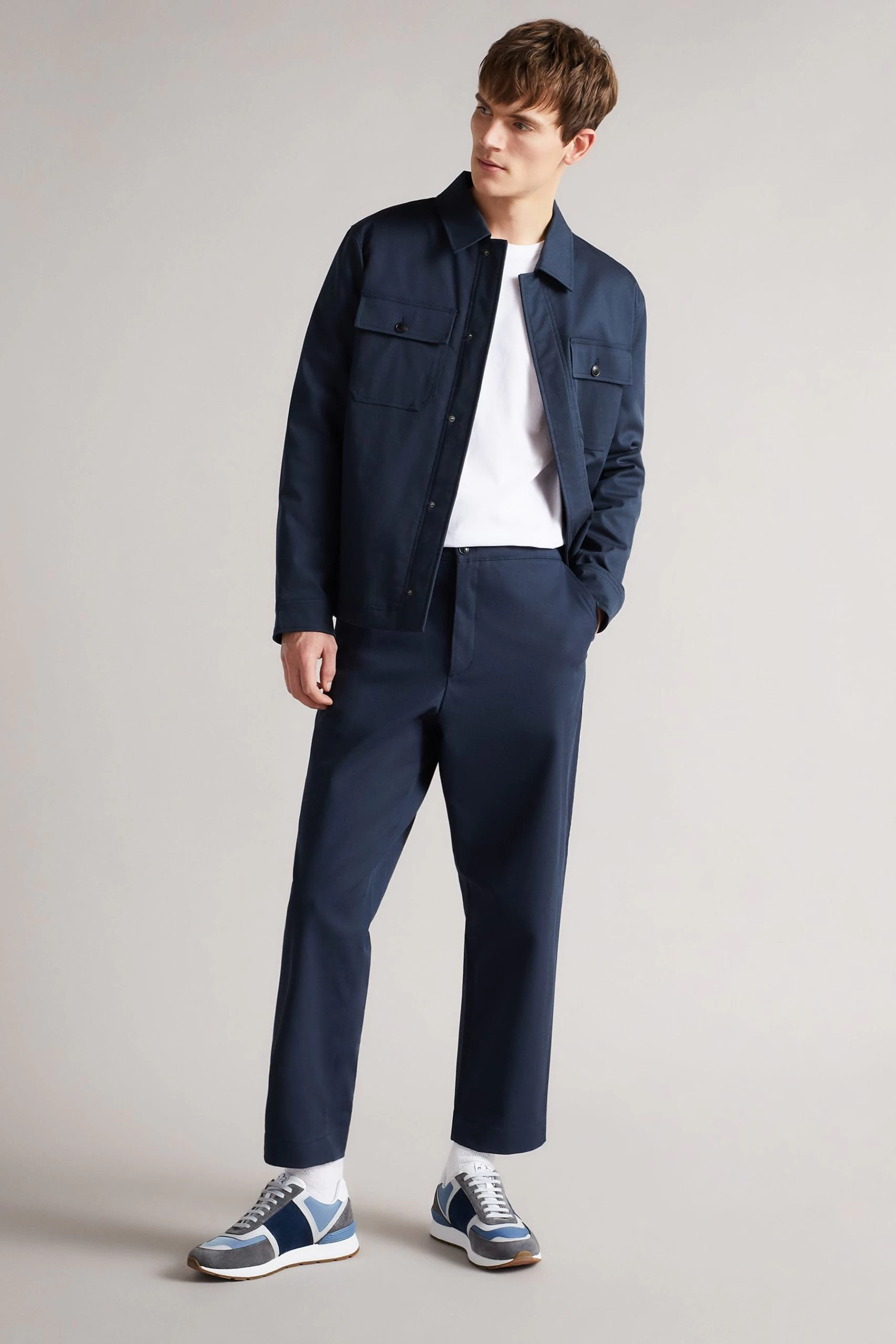 Ted Baker Gregory Charcoal Grey Retro T Runner Trainers 7 Ted Baker Gregory Charcoal Grey Retro T Runner Trainers - Image 5