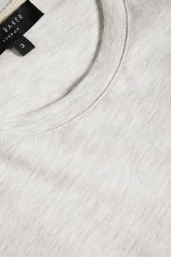 Ted Baker Hawking Grey Marl Short Sleeve Plain T-Shirt 10 Ted Baker Hawking Grey Marl Short Sleeve Plain T-Shirt -Ted Baker Shop U29219s4