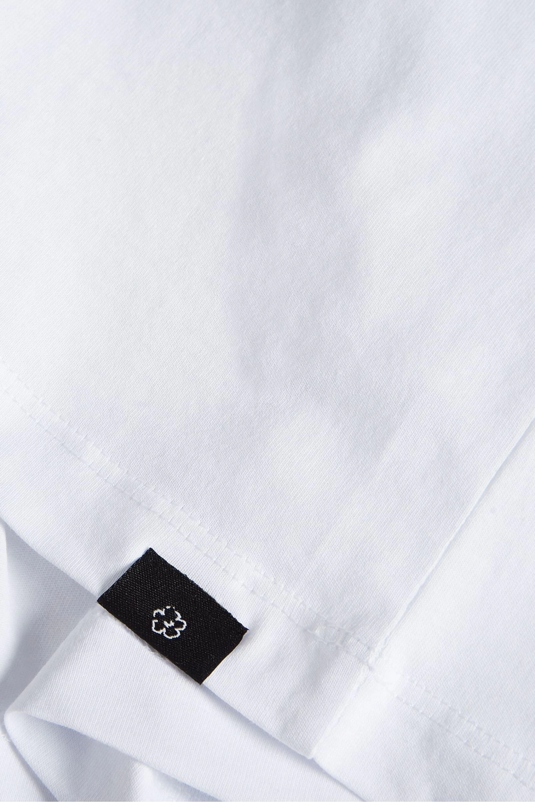 Ted Baker Hawking White Short Sleeve Plain T-Shirt 7 Ted Baker Hawking White Short Sleeve Plain T-Shirt - Image 5