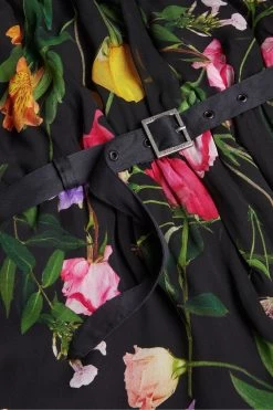 Ted Baker Brookii Black Ruffle Playsuit With Blouson Sleeves 11 Ted Baker Brookii Black Ruffle Playsuit With Blouson Sleeves -Ted Baker Shop U29682s5