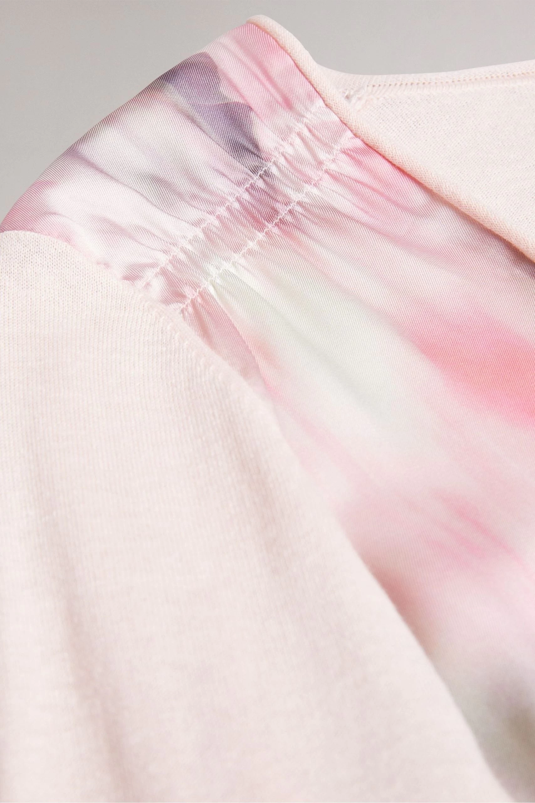 Ted Baker Pink Lusindi Coral Woven Front V-Neck Sweater 8 Ted Baker Pink Lusindi Coral Woven Front V-Neck Sweater - Image 6