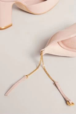 Ted Baker Pink Keliy Strappy Chain Patent Closed Toe Heels 10 Ted Baker Pink Keliy Strappy Chain Patent Closed Toe Heels -Ted Baker Shop U29685s4