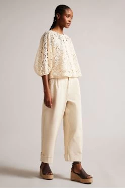 Ted Baker Pinky Brown Laser Cut Wedge Sandals 11 Ted Baker Pinky Brown Laser Cut Wedge Sandals -Ted Baker Shop U29686s5