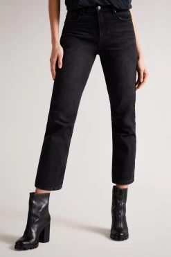 Ted Baker Tisola Black Straight Leg Denim Jeans