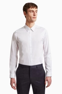 Ted Baker Tailoring Holme White Core Stretch Slim Shirt