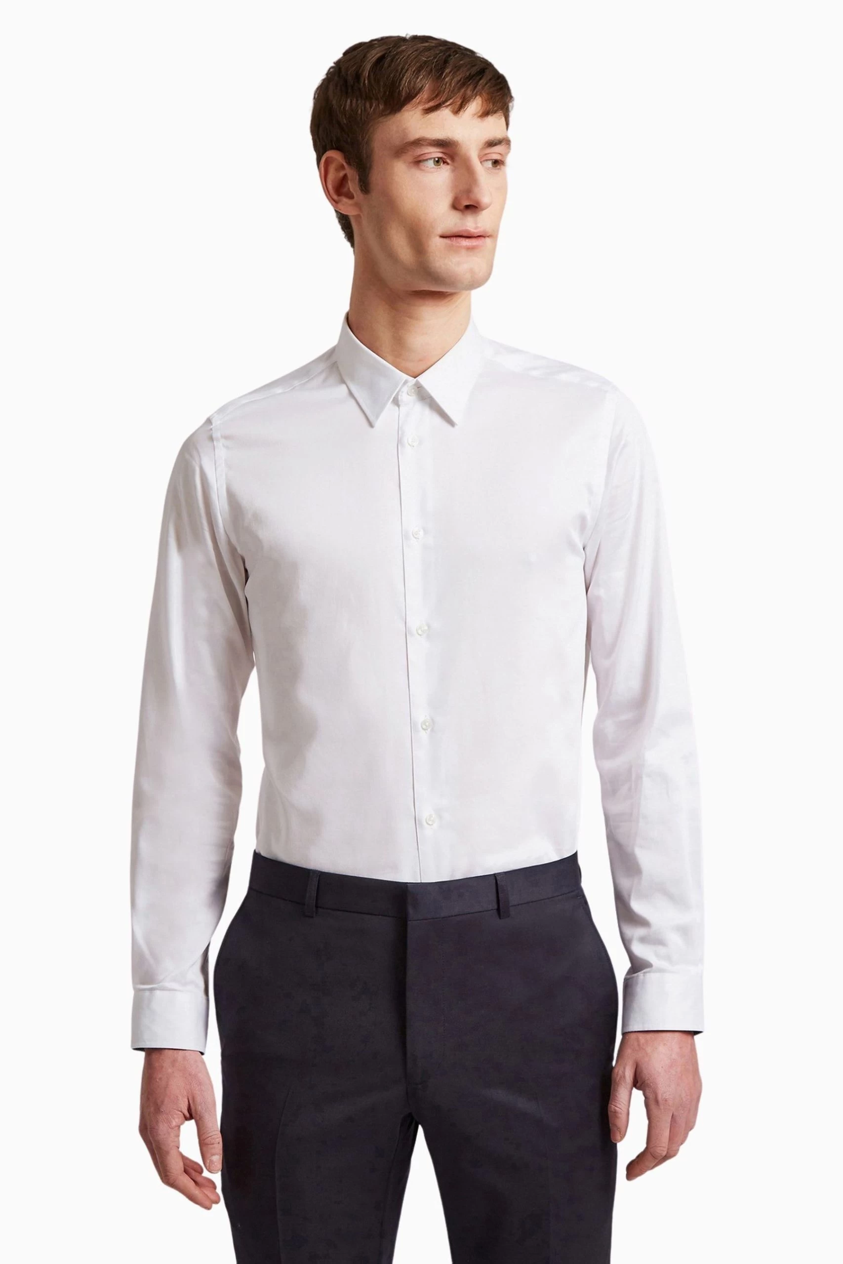 Ted Baker Tailoring Holme White Core Stretch Slim Shirt 3 Ted Baker Tailoring Holme White Core Stretch Slim Shirt