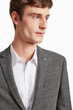 Ted Baker Tailoring Grey Bouclé Structure Suit: Jacket 9 Ted Baker Tailoring Grey Bouclé Structure Suit: Jacket -Ted Baker Shop U39319s3