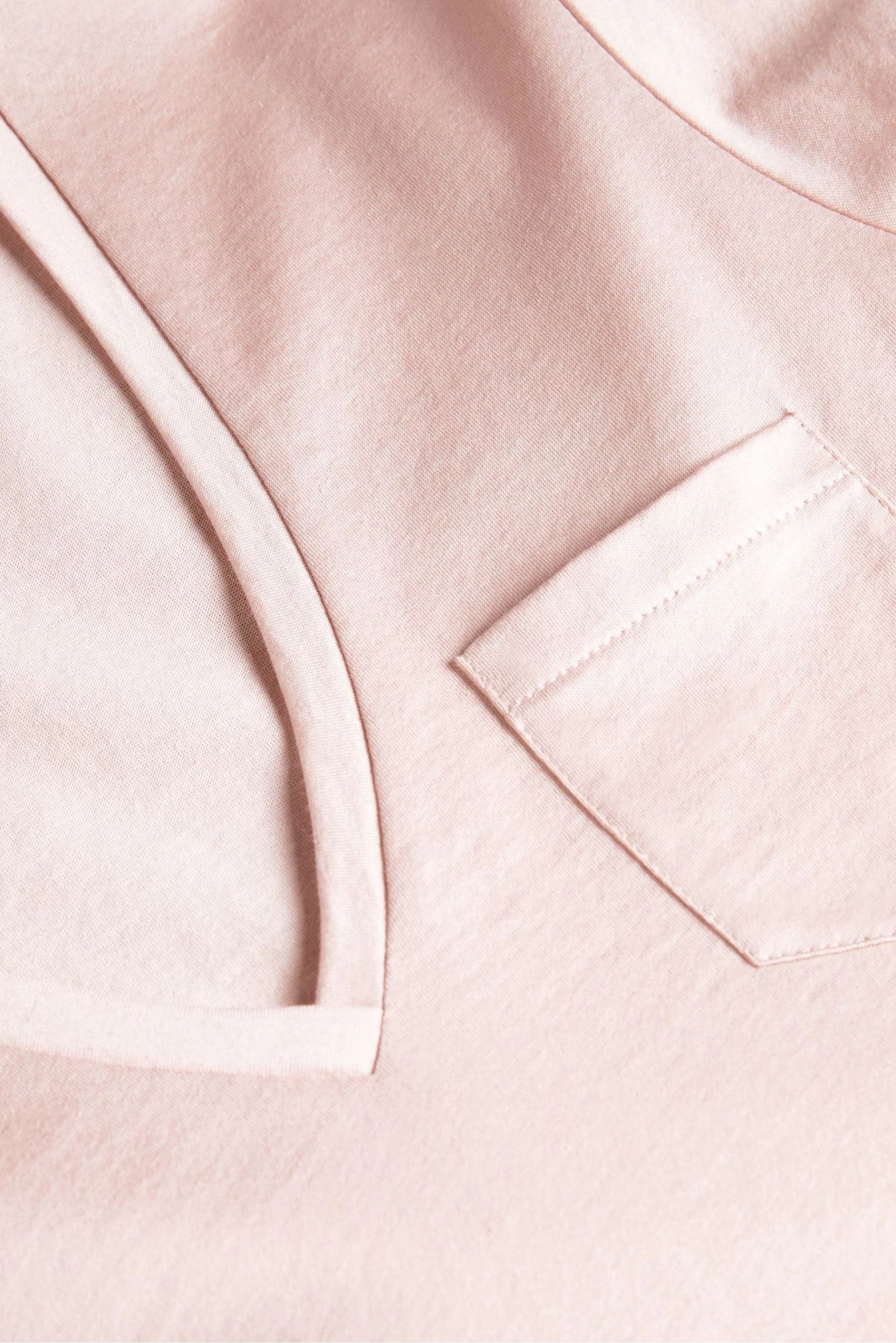 Ted Baker Pink Lovage Easy Fit V-Neck T-Shirt 7 Ted Baker Pink Lovage Easy Fit V-Neck T-Shirt - Image 5