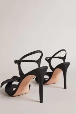 Ted Baker Heevia Black Moire Satin Bow 90Mm Heeled Sandals 8 Ted Baker Heevia Black Moire Satin Bow 90Mm Heeled Sandals -Ted Baker Shop U41496s3
