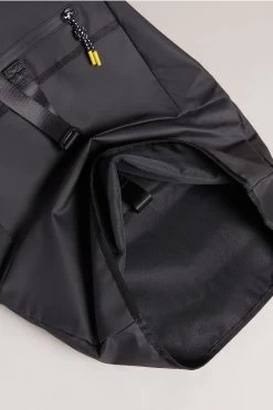 Ted Baker Clime Black Rubberised Rolltop Backpack 8 Ted Baker Clime Black Rubberised Rolltop Backpack -Ted Baker Shop U41521s3