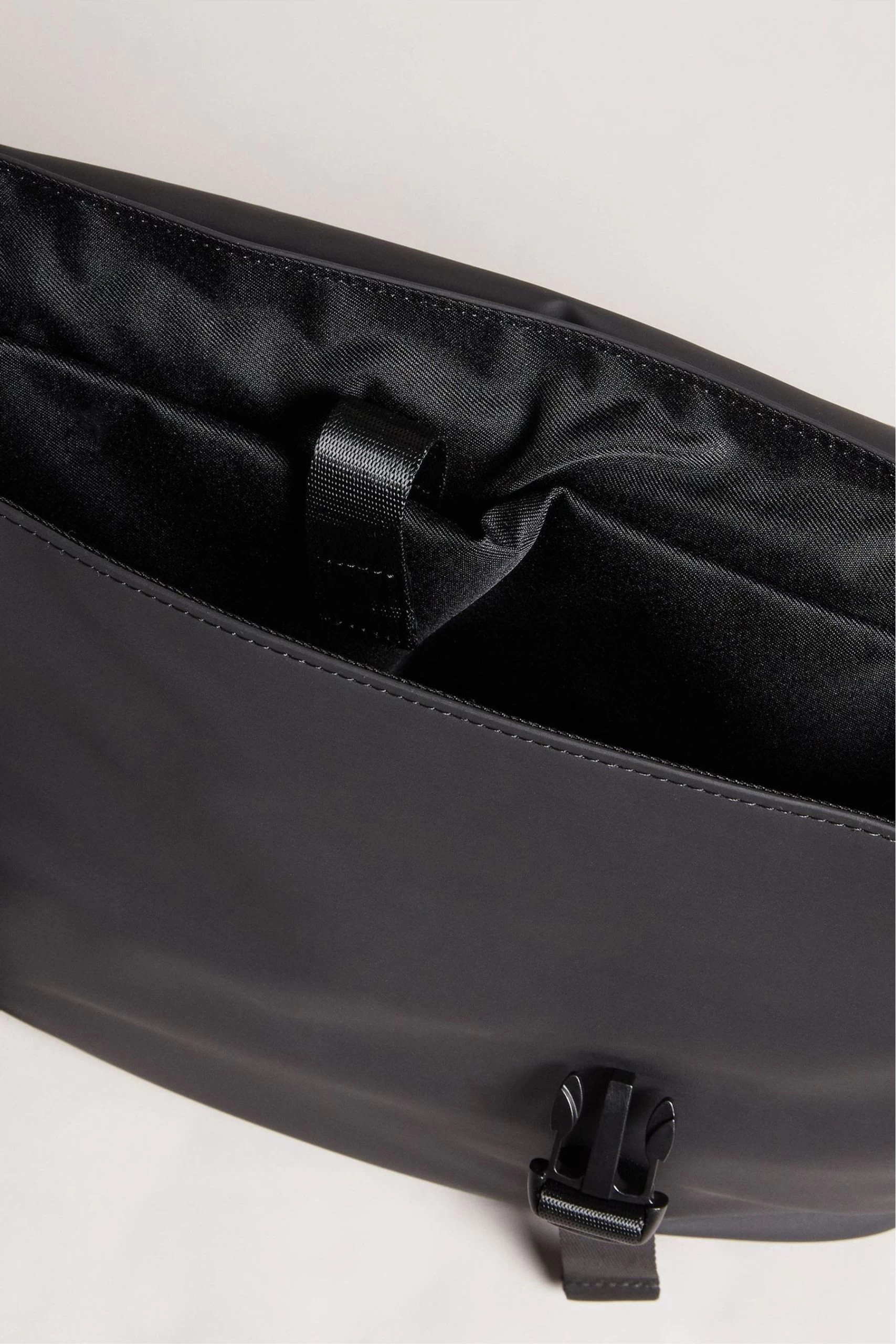 Ted Baker Strole Black Rubberised Satchel Bag 6 Ted Baker Strole Black Rubberised Satchel Bag - Image 4