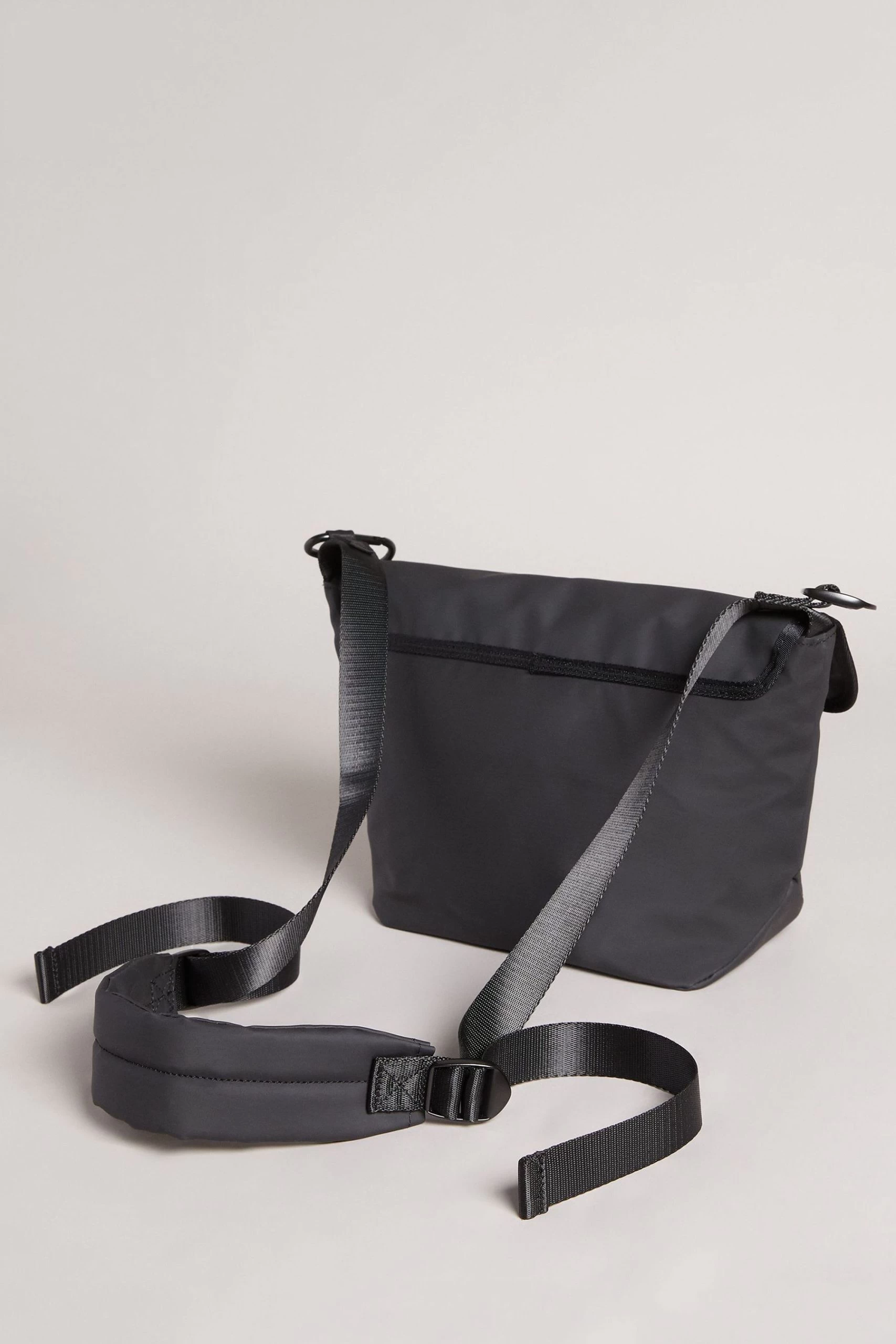 Ted Baker Black Running Rubberised Cross-Body Bag 4 Ted Baker Black Running Rubberised Cross-Body Bag - Image 2