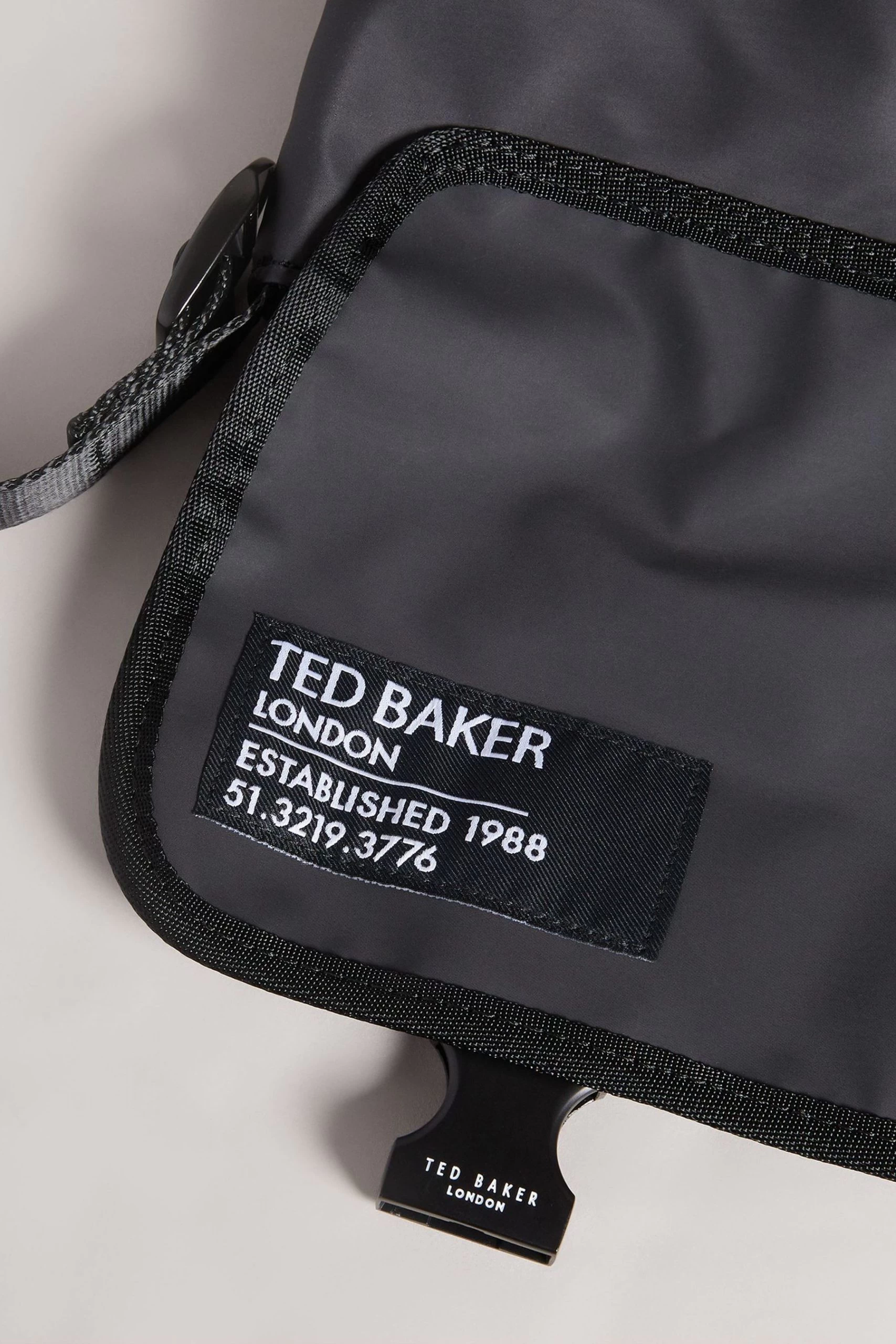 Ted Baker Black Running Rubberised Cross-Body Bag 6 Ted Baker Black Running Rubberised Cross-Body Bag - Image 4