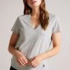 Ted Baker Grey Lovage Easy Fit V-Neck T-Shirt 2 Ted Baker Grey Lovage Easy Fit V-Neck T-Shirt -Ted Baker Shop U50376s