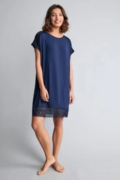 B By Ted Baker Navy Blue Modal Nightie