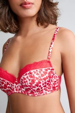 B By Ted Baker Red Heart Satin Balcony Bra 15 B By Ted Baker Red Heart Satin Balcony Bra -Ted Baker Shop U63 099s6