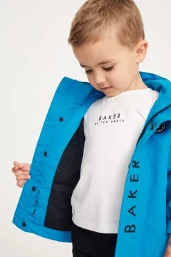 Baker By Ted Baker Blue Water Resistant Jacket -Ted Baker Shop U66478s3