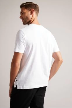 Ted Baker Rofata White Shorts Sleeved Square Branded T-Shirt 8 Ted Baker Rofata White Shorts Sleeved Square Branded T-Shirt -Ted Baker Shop U76288s2