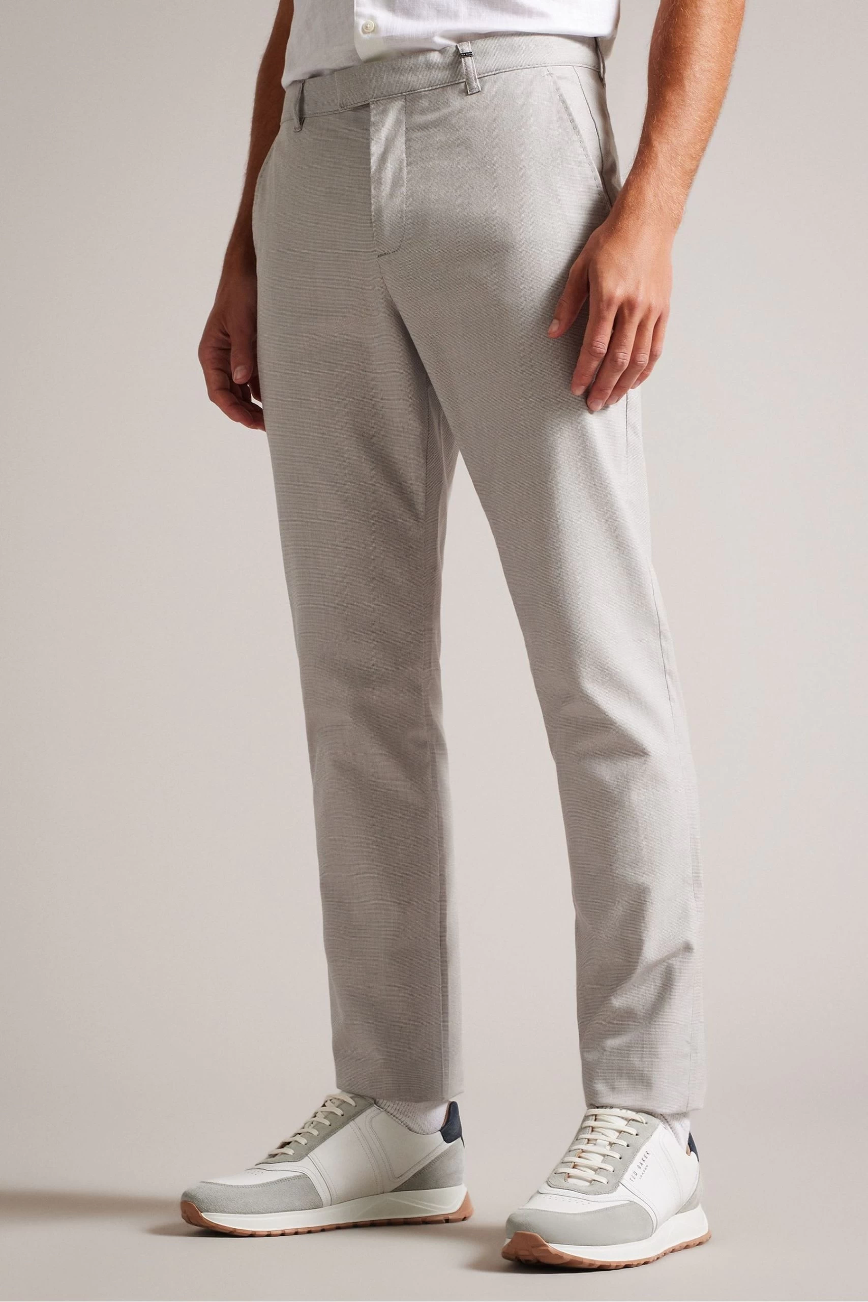 Ted Baker Grey Portmay Irvine Slim Fit Trousers 3 Ted Baker Grey Portmay Irvine Slim Fit Trousers