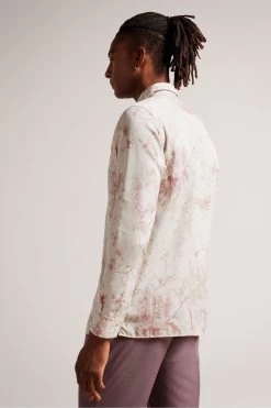 Ted Baker Natural Millow Long Sleeve Lyocell Floral Print Shirt 8 Ted Baker Natural Millow Long Sleeve Lyocell Floral Print Shirt -Ted Baker Shop U76293s2