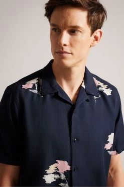 Ted Baker Blue Neele Short Sleeve Abstract Floral Shirt 10 Ted Baker Blue Neele Short Sleeve Abstract Floral Shirt -Ted Baker Shop U76295s4