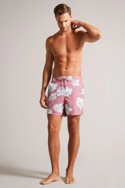 Ted Baker Pink Ampbell Pink Large Scale Floral Swim Shorts -Ted Baker Shop U82699s3