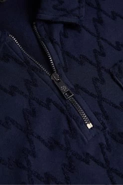 Ted Baker Coram Blue Short Sleeve Zip Jacquard Polo Shirt 11 Ted Baker Coram Blue Short Sleeve Zip Jacquard Polo Shirt -Ted Baker Shop U86308s5