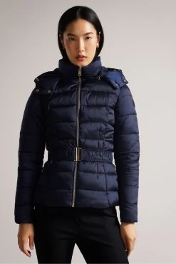 Ted Baker Short Abbiiee Padded Black Jacket