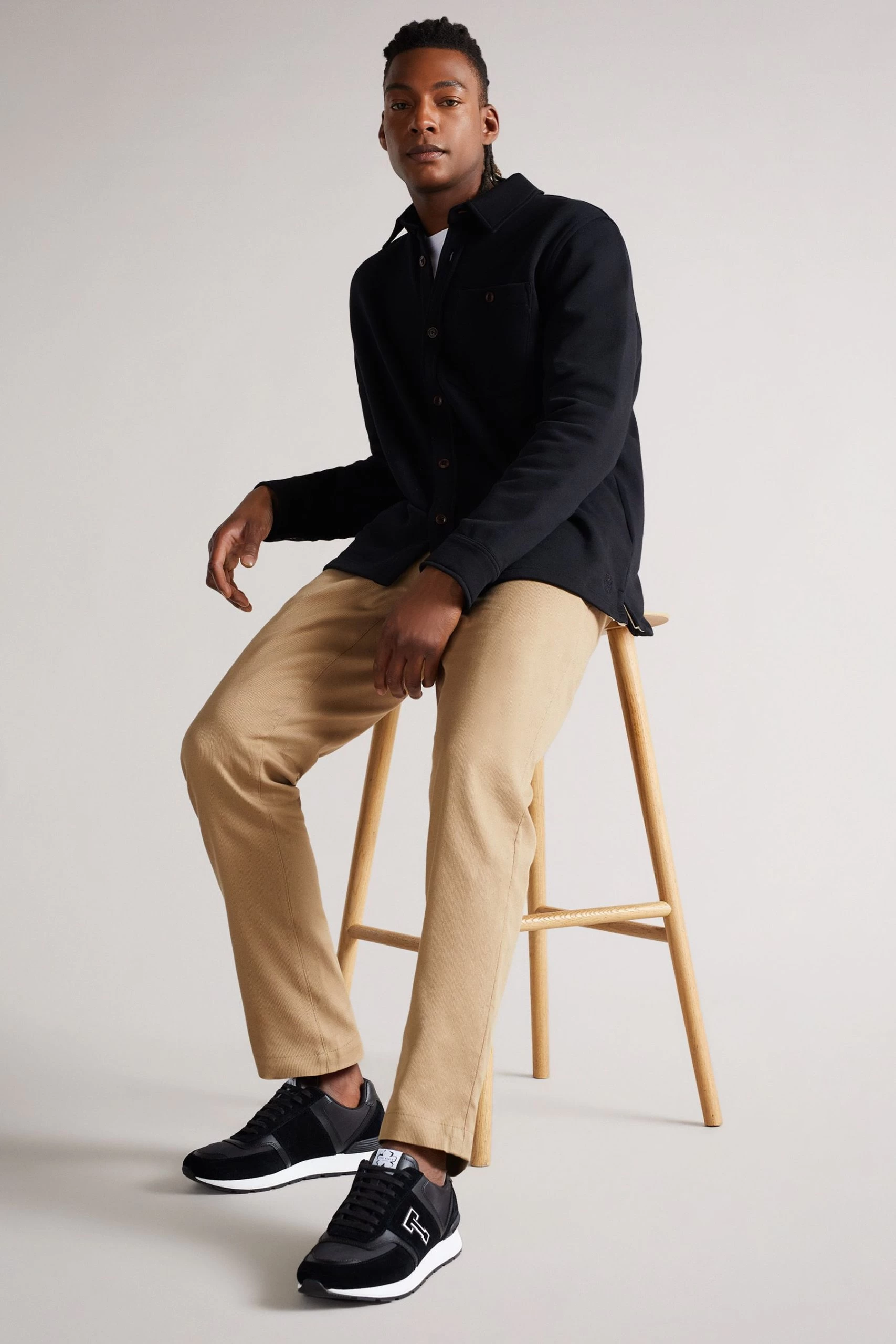 Ted Baker Gregory Black Retro T Runners 7 Ted Baker Gregory Black Retro T Runners - Image 5