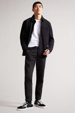 Ted Baker Robbert Black Retro Suede Leather Mix Sneakers -Ted Baker Shop U99999s5